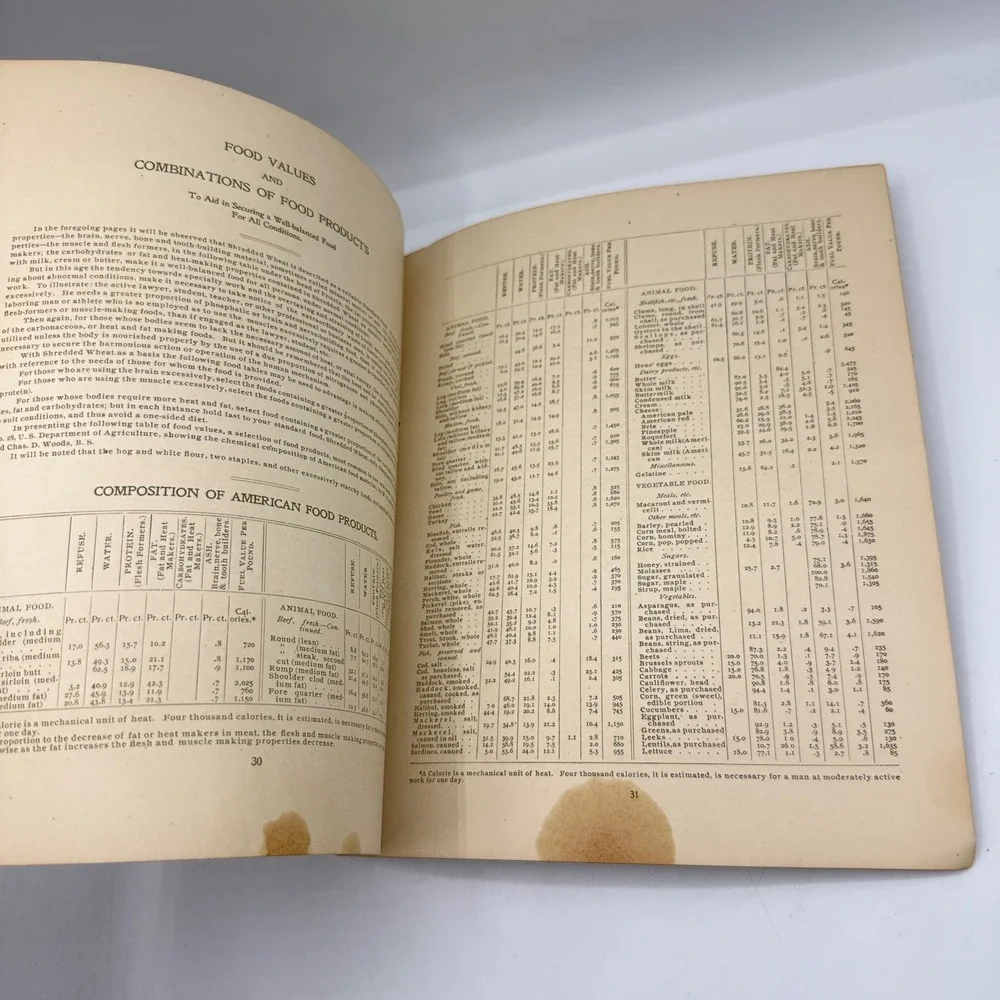 H. D. Perky The Vital Question Antique 1897 Tan Shredded Wheat Cookbook Advert